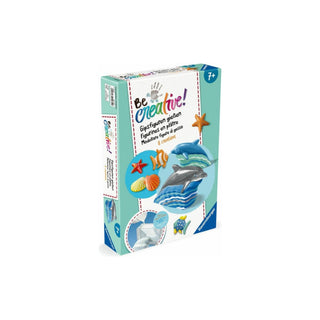 Ravensburger | BeCreative Gipsfiguren Delfin - Bastelset für Kinder ab 7 Jahren - Racher