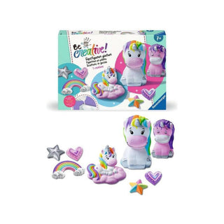 Ravensburger | BeCreative Gipsfiguren Einhorn - Bastelset mit Gipsformen und Farben - Racher