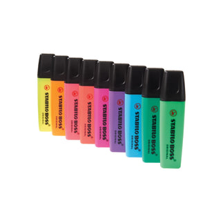 STABILO | BOSS Original Textmarker Set - 4er Etui, 2-5 mm - Racher