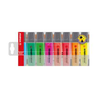 STABILO | BOSS Original Textmarker Set - 8er Etui, 2-5 mm - Racher