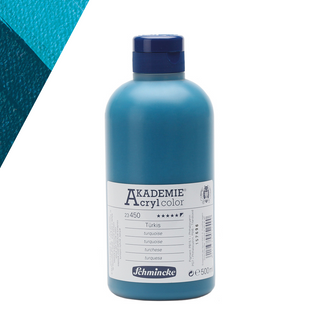 Schmincke | AKADEMIE Acryl color Acrylfarbe 500ml Flaschen - Racher