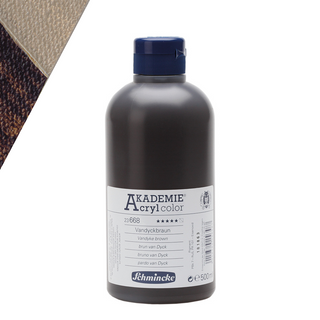 Schmincke | AKADEMIE Acryl color Acrylfarbe 500ml Flaschen - Racher