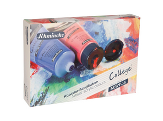 Schmincke | College Kartonset mit 5 x 75ml Tuben - Racher