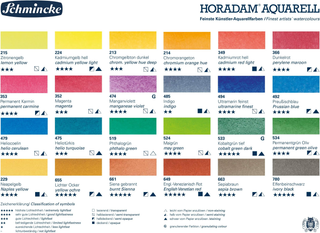 Schmincke | Horadam Aquarell Holzkasten 24 x 1/1 Näpfchen - Racher