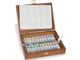 Schmincke | Horadam Aquarell Holzkasten 24 x 5ml Tuben - Racher