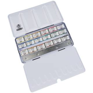 Schmincke | Horadam Aquarell Metallkasten 18 x 1/1 Näpfchen - Racher