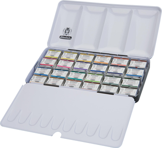 Schmincke | Horadam Aquarell Metallkasten 24 x 1/1 Näpfchen - Racher