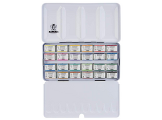 Schmincke | Horadam Aquarell Metallkasten 24 x 1/1 Näpfchen - Racher