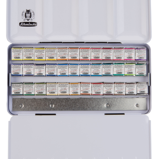 Schmincke | Horadam Aquarell Metallkasten 36 x 1/2 Näpfchen - Racher