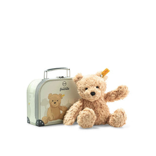 Steiff | Jimmy Teddybär Plüschtier im Koffer hellbraun 25cm - Racher