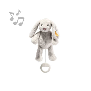 Steiff | My first Steiff Hoppie Hase Spieluhr hellgrau 26cm - Racher