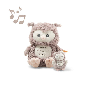 Steiff | Ollie Eule Spieluhr beige 21cm - Racher