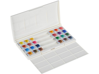 WHITE NIGHTS | Aquarell Kunststoffkasten mit 24 Näpfchen - Racher