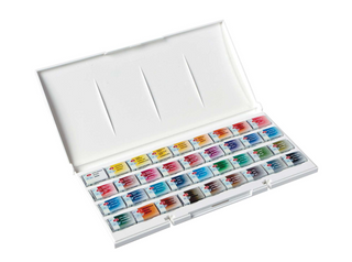 WHITE NIGHTS | Aquarell Kunststoffkasten mit 36 Näpfchen - Racher