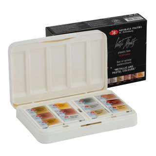 WHITE NIGHTS | Künstler Aquarellfarbe-Set Metallic & Pastel Colours - Racher