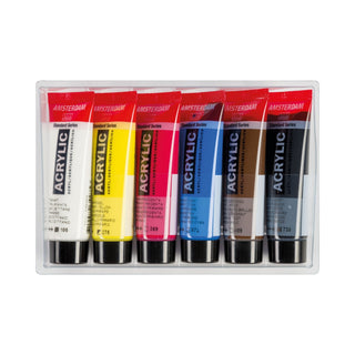 Amsterdam | Acrylic Acrylfarben Set 6 × 20 ml hochpigmentiert & lichtecht