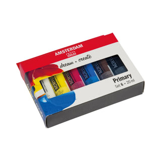Amsterdam | Acrylic Acrylfarben Set 6 × 20 ml hochpigmentiert & lichtecht