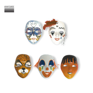Avantgarde | Maske zum Bemalen im 12er Set