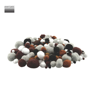 Avantgarde | Pompons Multicolor & Erdtöne