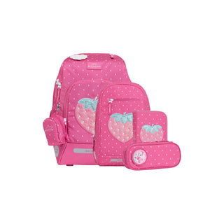 Beckmann | Schulrucksack-Set Active Air FLX 6-teilig - Strawberry