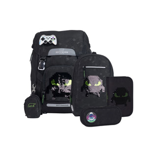 Beckmann | Schulrucksack-Set Classic 6-teilig - Pixel