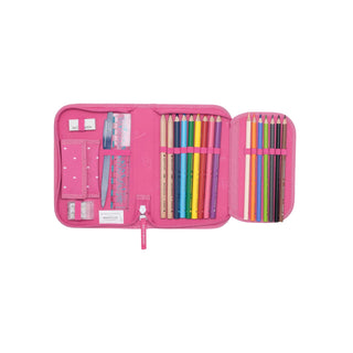 Beckmann | Schulrucksack-Set Classic 6-teilig - Strawberry