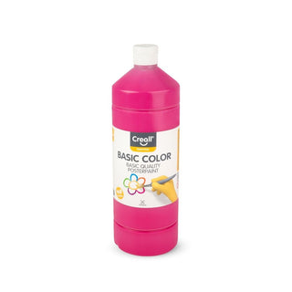 Creall | Basic Color Plakatfarbe 1L Wasserbasiert & deckend, Schnell trocknend