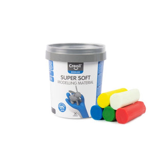 Creall | Modelling Super Soft Superweiche Knete (Bunt) Knetmasse Glutenfrei & Wiederverwendbar, trocknet nicht aus