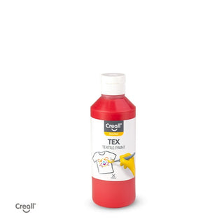 Creall | Tex Stoffmalfarbe 250ml Flasche Gebrauchsfertig, Lichtecht & waschbar bis 30 °C, für Natur- & Synthetikstoffe