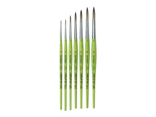 da Vinci | FIT Synthetics Synthetikpinsel Rund für Schule, Hobby & feine Maltechniken Serie 373 - Racher