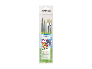 da Vinci | Fit Synthetics & Synthetics Bristle Pinsel-Set 5er Set, Allround, Hobby & Schule - Racher