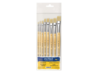 da Vinci | JUNIOR BORSTE Synthetik Pinsel 8-Set für Schule & Hobby - Racher