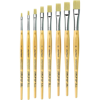 da Vinci | JUNIOR BORSTE Synthetik Pinsel 8-Set für Schule & Hobby - Racher