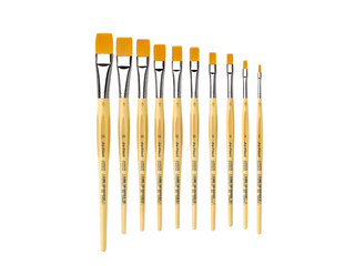 da Vinci | JUNIOR Synthetics Synthetikpinsel Flach für Schule, Hobby & Kindergarten Serie 304 - Racher