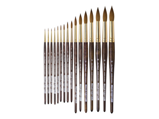 da Vinci | KOLINSKY Rotmarder-Aquarellpinsel  für Kunst & Hobby Serie 1526Y - Racher