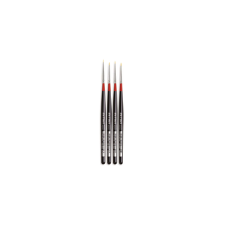 da Vinci | MICRO-NOVA Pinsel-Set – 4er Set, Synthetik, Präzisionspinsel für Miniatur- & Tabletop-Malerei - Racher