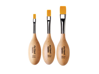 da Vinci | Manolino Synthetikpinsel Flach Pfötchengriff Therapeutische Malerei Kinder Senioren - Racher