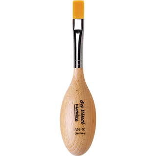 da Vinci | Manolino Synthetikpinsel Flach Pfötchengriff Therapeutische Malerei Kinder Senioren - Racher