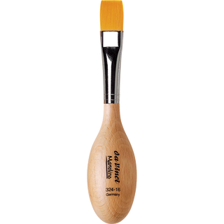 da Vinci | Manolino Synthetikpinsel Flach Pfötchengriff Therapeutische Malerei Kinder Senioren - Racher