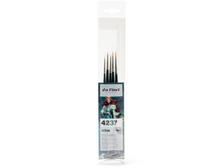 da Vinci | NOVA Pinsel-Set 5er Set, Synthetik Universalpinsel für Kunst & Hobby - Racher