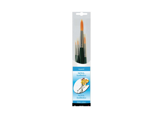 da Vinci | NOVA Synthetic Brush Pinsel-Set 4er Set, Synthetik, Aquarell & Universal - Racher
