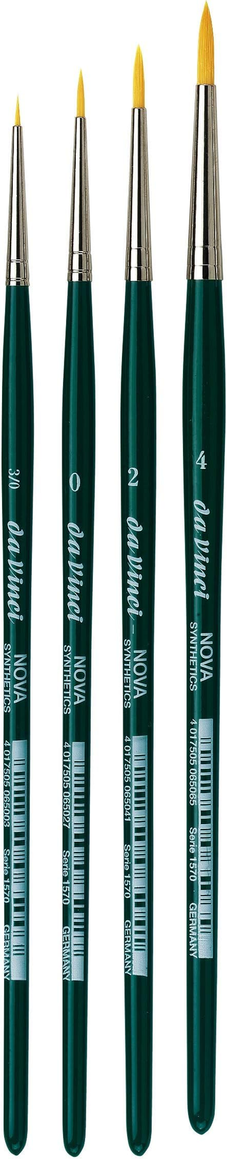 da Vinci | NOVA-Synthetik Universal Pinsel 4-Set für Kunst & Hobby - Racher