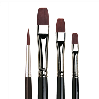 da Vinci | TOP-ACRYL Malpinsel-Set 4er Set, strapazierfähige Pinsel für Acryl- & Ölmalerei - Racher