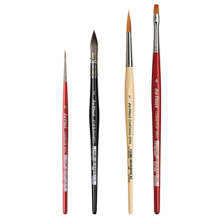 da Vinci | Urban Watercolor Journey Aquarell Pinsel-Set by May & Berry 4er Set für Urban Sketching & Aquarellkunst - Racher