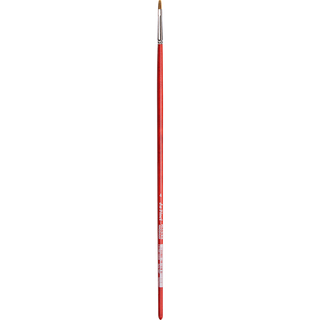 da Vinci | Ölmalpinsel Flach Echthaar Öl Acryl für Flächen & Kanten - Racher