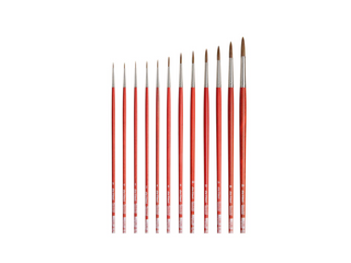 da Vinci | Ölmalpinsel Rund Echthaar für Details mit Tempera, Öl & Acryl Serie 1687 - Racher