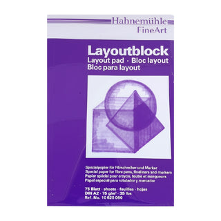 Hahnemühle | Layoutblock 75g/m2 Spezialpapier für Filzschreiber und Marker A4