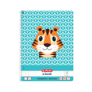 HERLITZ | Spiralbuch Tiger Notizbuch A4 liniert