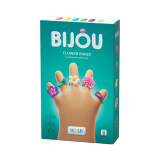 Hey Clay | Knetmasse Bijou Blumen Ringe 3 Dosen Selbsttrocknende Knete
