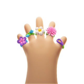 Hey Clay | Knetmasse Bijou Blumen Ringe 3 Dosen Selbsttrocknende Knete